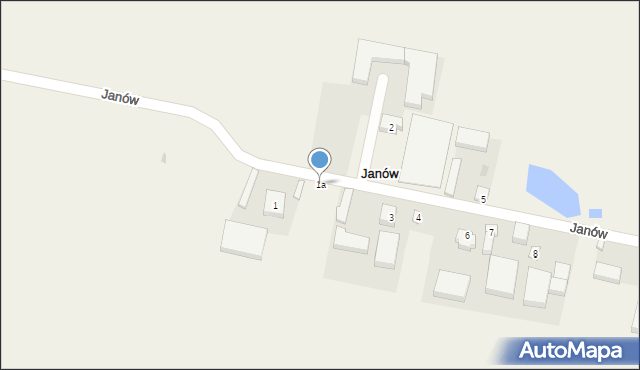 Janów, Janów, 1a, mapa Janów