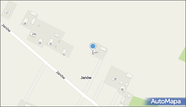 Janów, Janów, 32, mapa Janów