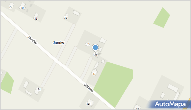 Janów, Janów, 36, mapa Janów