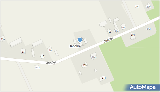 Janów, Janów, 17, mapa Janów