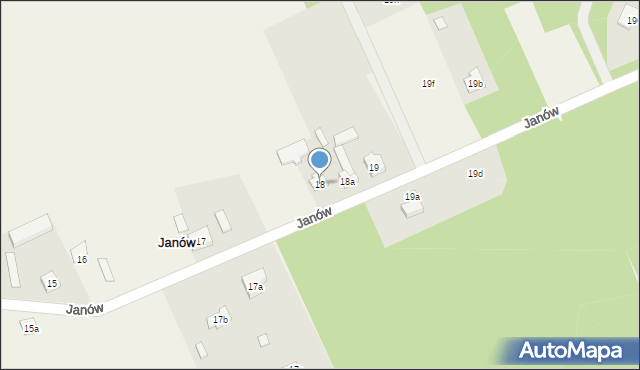 Janów, Janów, 18, mapa Janów