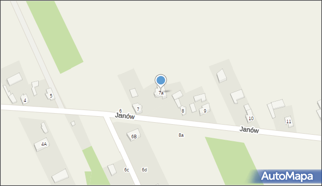 Janów, Janów, 7a, mapa Janów