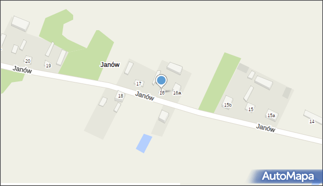 Janów, Janów, 16, mapa Janów