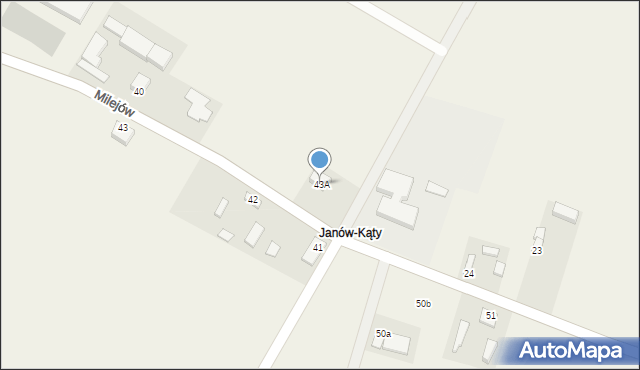 Janów, Janów, 43A, mapa Janów