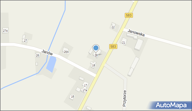 Janów, Janów, 19, mapa Janów