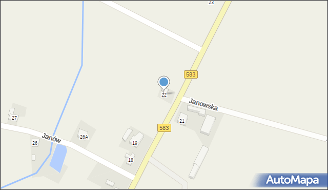 Janów, Janów, 22, mapa Janów