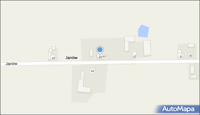 Janów, Janów, 43, mapa Janów