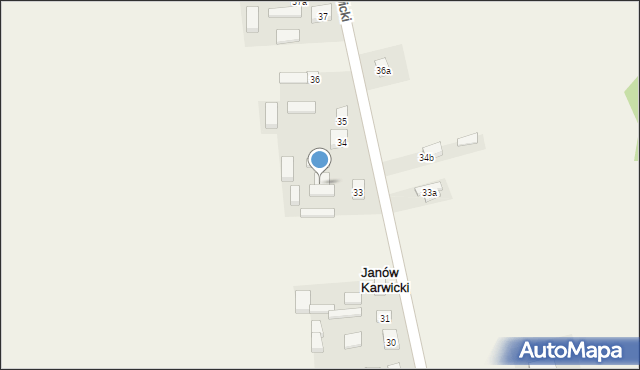 Janów Karwicki, Janów Karwicki, 33a, mapa Janów Karwicki