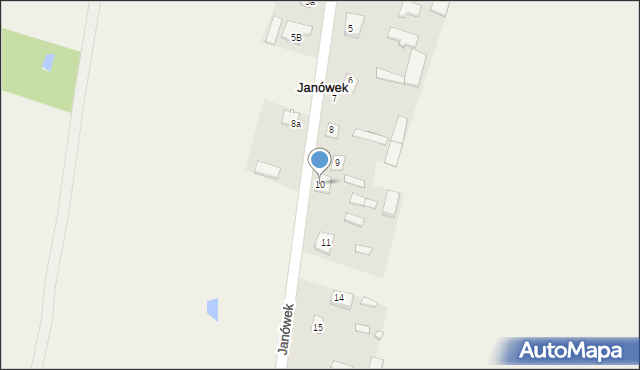 Janówek, Janówek, 10, mapa Janówek