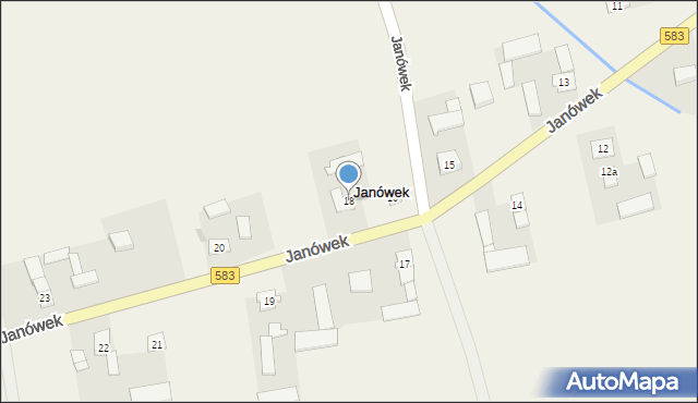 Janówek, Janówek, 18, mapa Janówek
