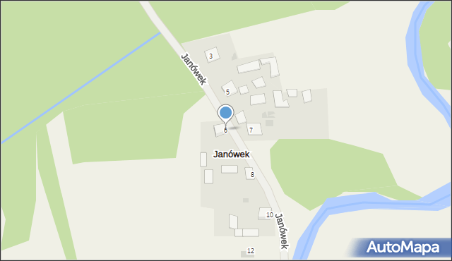 Janówek, Janówek, 6, mapa Janówek