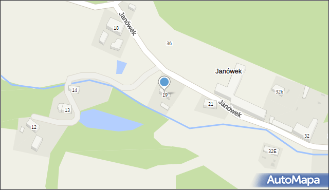 Janówek, Janówek, 19, mapa Janówek