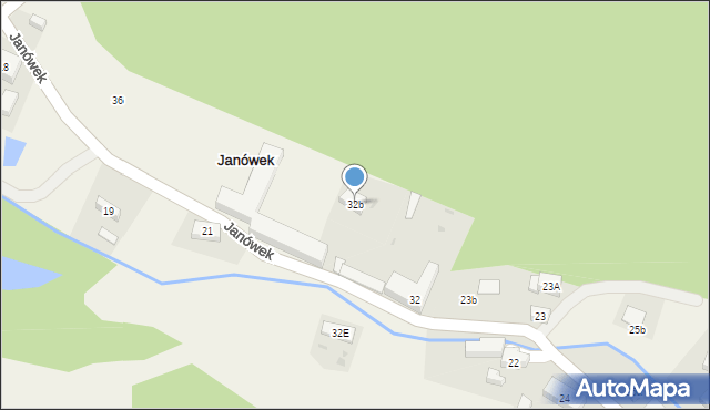 Janówek, Janówek, 32b, mapa Janówek