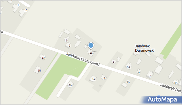 Janówek Duranowski, Janówek Duranowski, 2a, mapa Janówek Duranowski