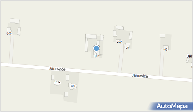 Janowice, Janowice, 102, mapa Janowice