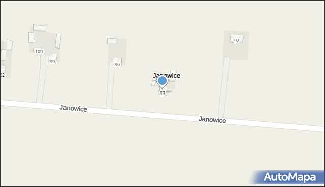 Janowice, Janowice, 93, mapa Janowice