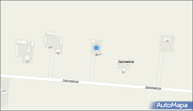 Janowice, Janowice, 96, mapa Janowice