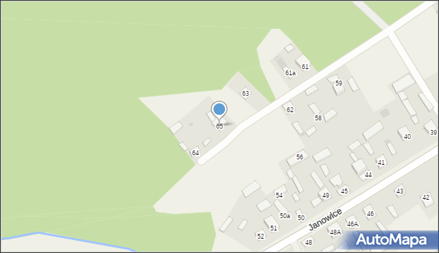 Janowice, Janowice, 65, mapa Janowice