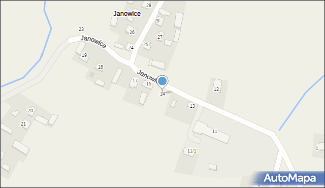 Janowice, Janowice, 14, mapa Janowice