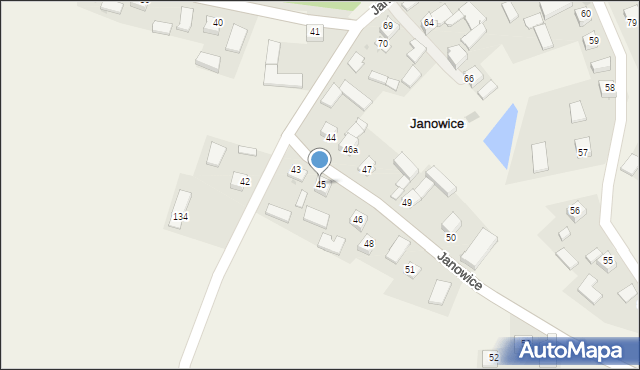 Janowice, Janowice, 45, mapa Janowice