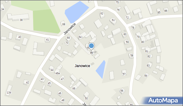 Janowice, Janowice, 66, mapa Janowice