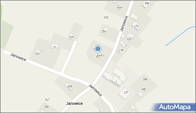 Janowice, Janowice, 167, mapa Janowice