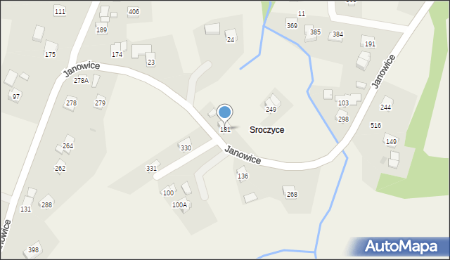 Janowice, Janowice, 181, mapa Janowice