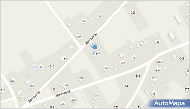 Janowice, Janowice, 218, mapa Janowice