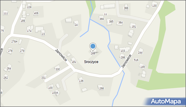 Janowice, Janowice, 249, mapa Janowice