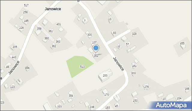 Janowice, Janowice, 302, mapa Janowice