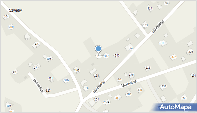 Janowice, Janowice, 313, mapa Janowice