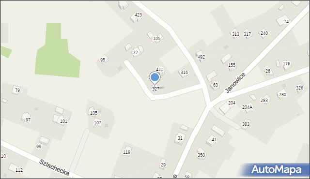 Janowice, Janowice, 327, mapa Janowice