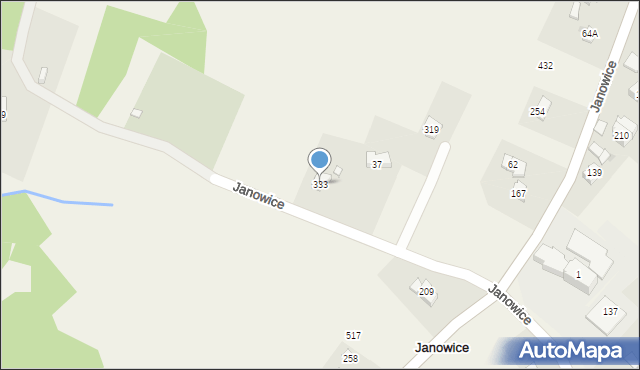 Janowice, Janowice, 333, mapa Janowice