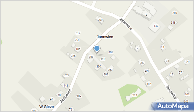 Janowice, Janowice, 359, mapa Janowice