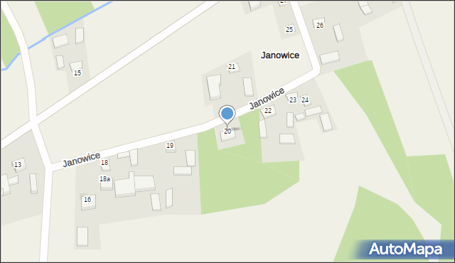 Janowice, Janowice, 20, mapa Janowice