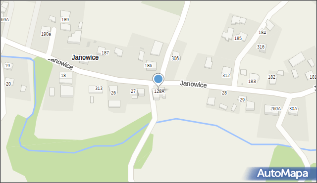 Janowice, Janowice, 128A, mapa Janowice