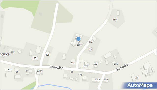 Janowice, Janowice, 185, mapa Janowice