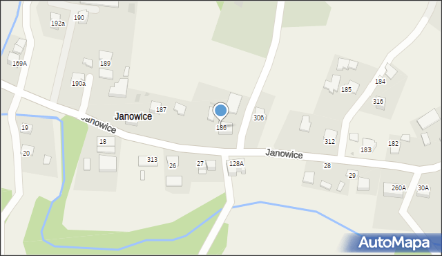 Janowice, Janowice, 186, mapa Janowice