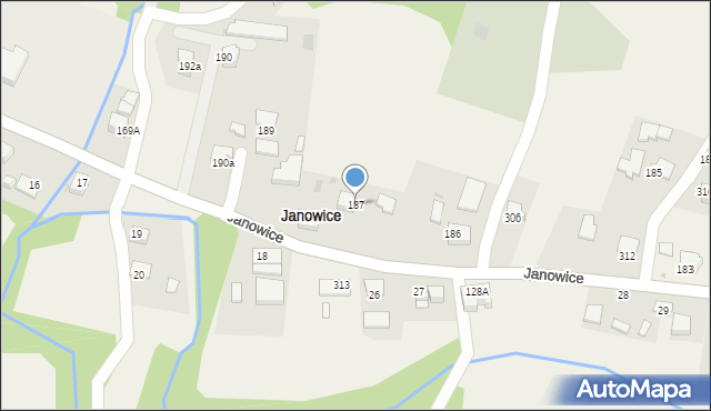 Janowice, Janowice, 187, mapa Janowice