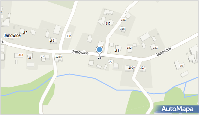 Janowice, Janowice, 28, mapa Janowice