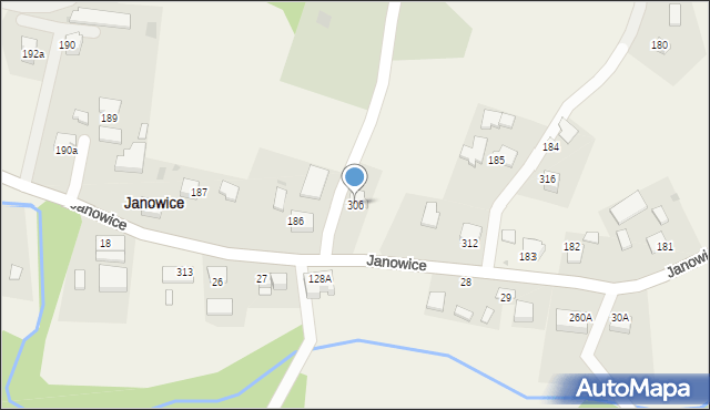 Janowice, Janowice, 306, mapa Janowice