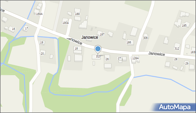 Janowice, Janowice, 313, mapa Janowice