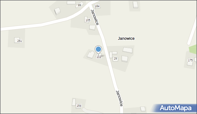 Janowice, Janowice, 111, mapa Janowice