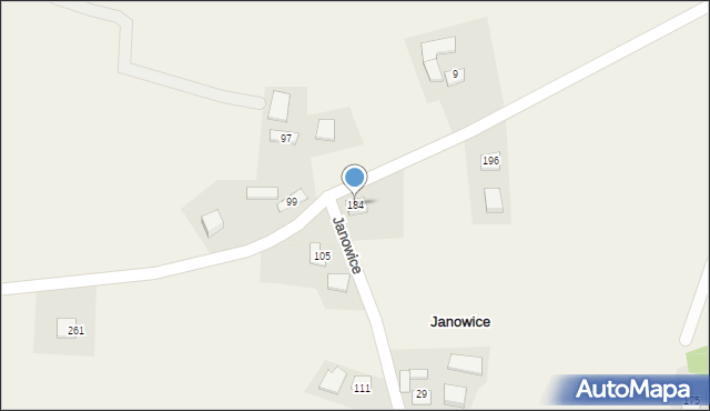 Janowice, Janowice, 184, mapa Janowice