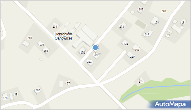 Janowice, Janowice, 228, mapa Janowice