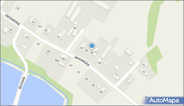 Janowice, Janowicka, 67, mapa Janowice
