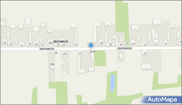 Janowice, Janowice, 20, mapa Janowice