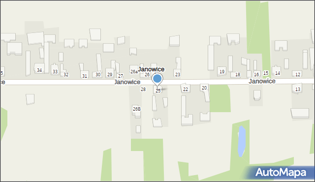 Janowice, Janowice, 25, mapa Janowice
