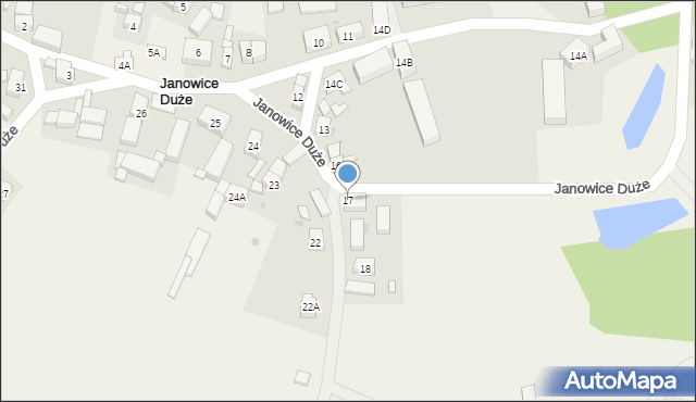 Janowice Duże, Janowice Duże, 17, mapa Janowice Duże