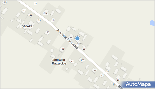 Janowice Raczyckie, Janowice Raczyckie, 22, mapa Janowice Raczyckie